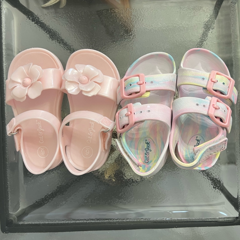 Cat & Jack pink girls sandals